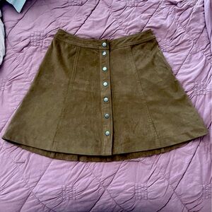 LIKE NEW ABERCROMBIE AND FITCH CARAMEL SUEDE SKIRT